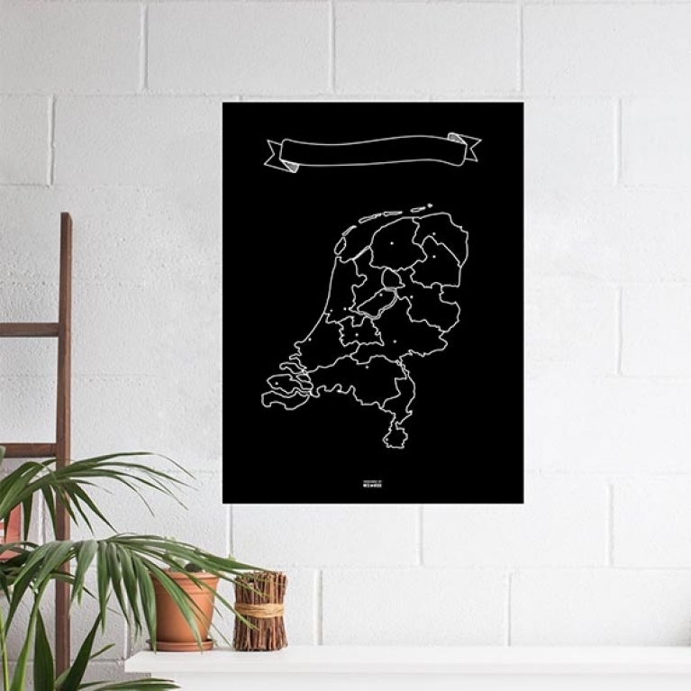 Krijtkaart Nederland
